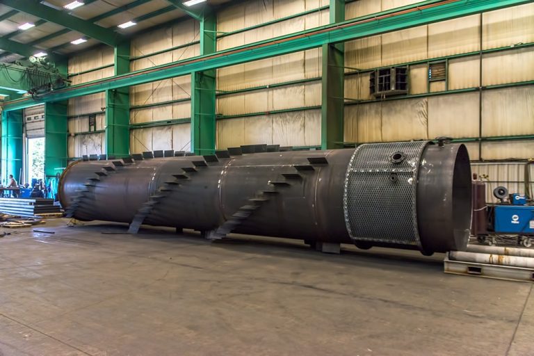 Large Steel pipe Section at Swanton Welding