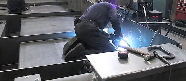 Worker at a Metal Fabrication Shop