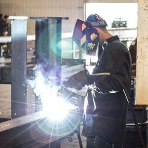 Welder using a fabricated power pod 